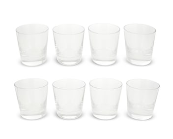 A set of eight Baccarat glass 'Perfection' double old-fashioned glasses