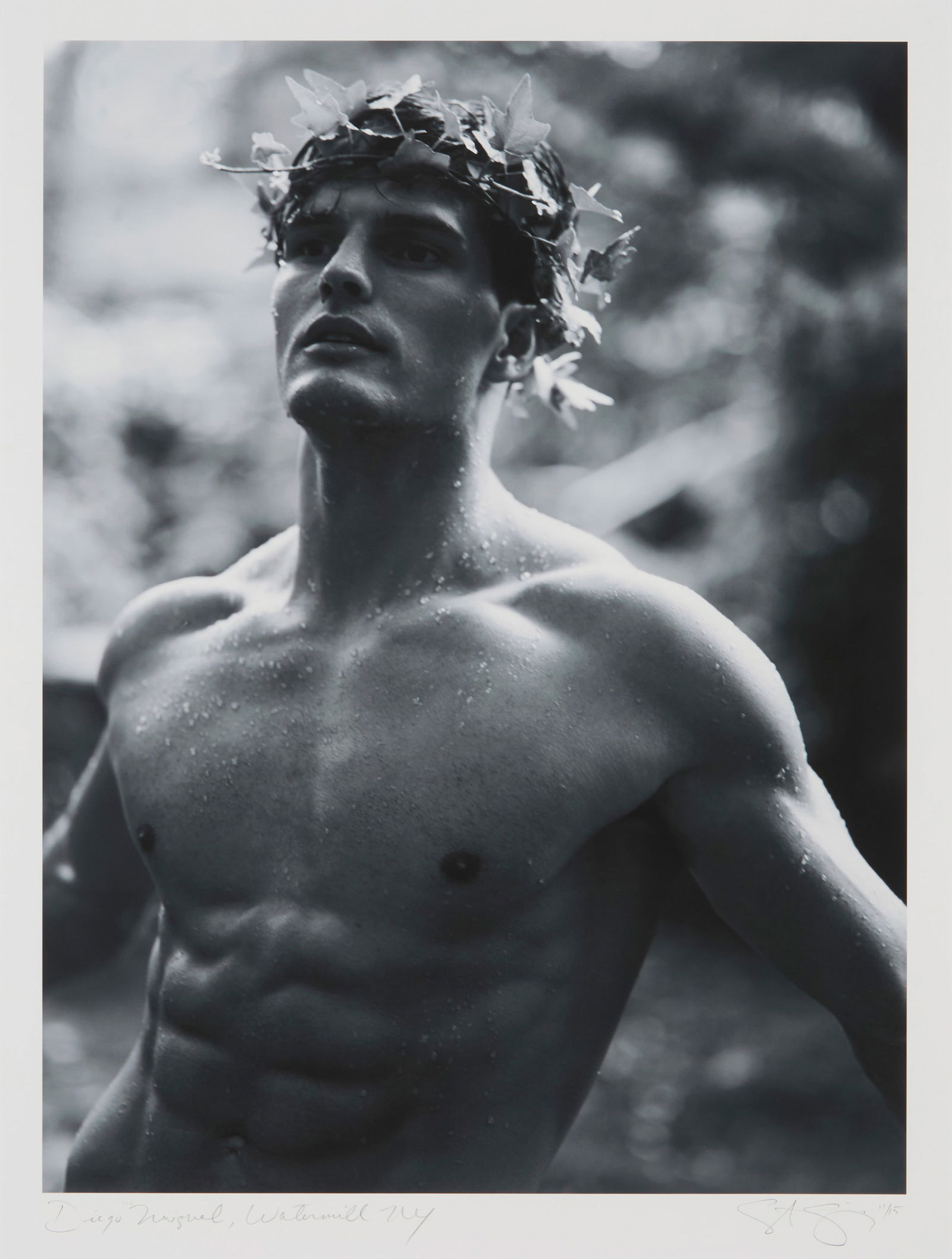 Stewart Shining (b. 1964), "Diego Miguel, Watermill, NY," 2013: Stewart Shining(b. 1964)"Diego Miguel, Watermill, NY," 2013Archival print on paperEdition: 11/15Signed, titled, and numbered in pencil in the lower margin: Stewart ShiningImage: 24.5" H x 18.375" W; S