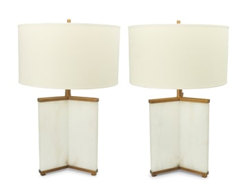 A pair of Restoration Hardware 'Villemont' table lamps