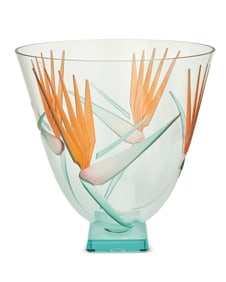 A Jerry Cebe art glass vase