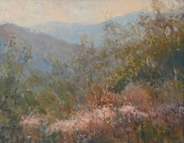 Meredith Brooks Abbott (b. 1938), "Buckwheat, Looking Towards Ojai," 1989