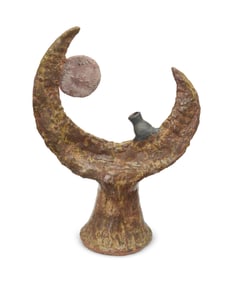 Takao Tomono (b. 1935), A Brutalist ceramic sculpture, circa 1970s