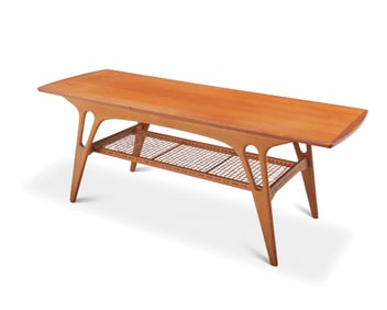 A Danish-style Modern teak coffee table