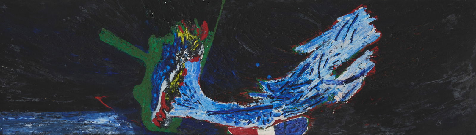 Jose Ramon Lerma (1930-2016), "Hommage to John Glenn," 1960-62: Jose Ramon Lerma(1930-2016)"Hommage to John Glenn," 1960-62Oil on canvasSigned, titled, inscribed and dated, all verso: Jose Ramon / Lerma / 60-6214" H x 50" W Provenance:Oakland Museum, O