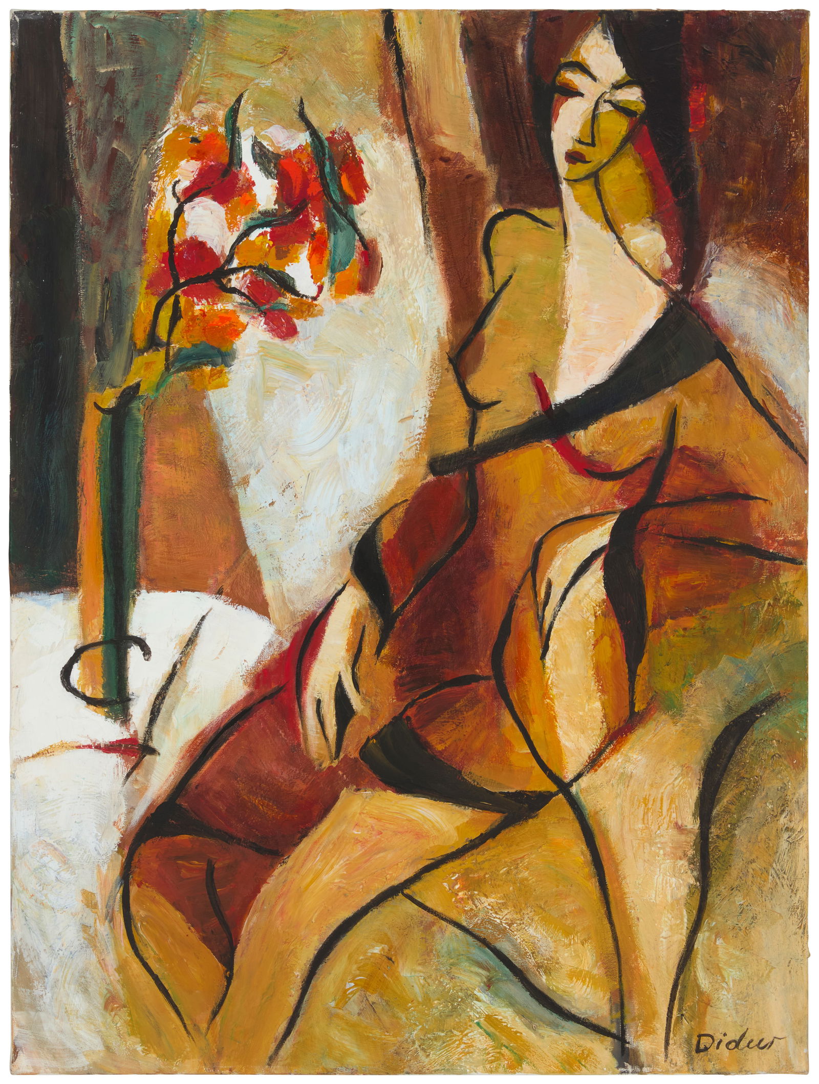 Galina (Gala) Didur (b. 1961), "Morning Beauty": Galina (Gala) Didur(b. 1961)"Morning Beauty"Acrylic on canvasSigned lower right: Didur; titled by repute40" H x 30" W Provenance:Sold: Jasper52, New York, NY, "Investment Fine Arts from Ri