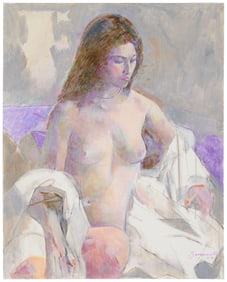 Mario Armond Zamparelli (1921-2012), Portrait of a seated nude woman, 2007