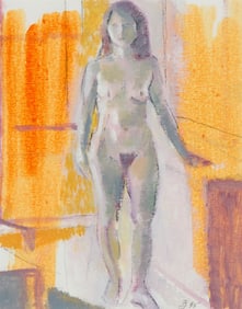 Mario Armond Zamparelli (1921-2012), Standing nude woman, 1995