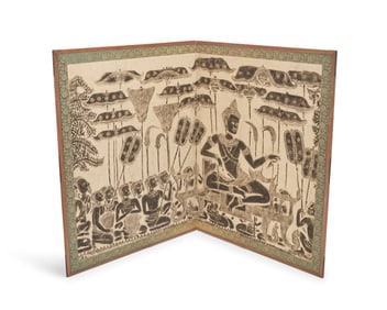 A Southeast Asian rubbing depicting the Buddha, 20th Century