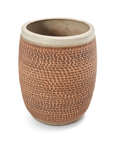 A Contemporary glazed stoneware planter