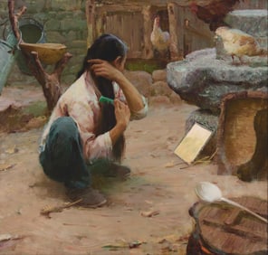 Xu Yanzhou (b. 1961), "Combing"