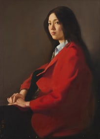 Zhang Keng (b. 1948), "Girl in Red"