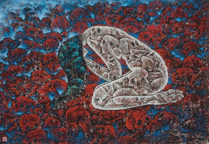 Hang Faji (b. 1946), "Crying in Silence/China's Sorrow," 1985