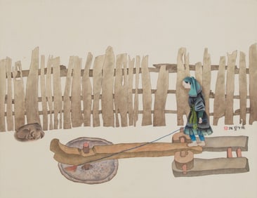 Li Qiang (b. 1965), "Grinding"