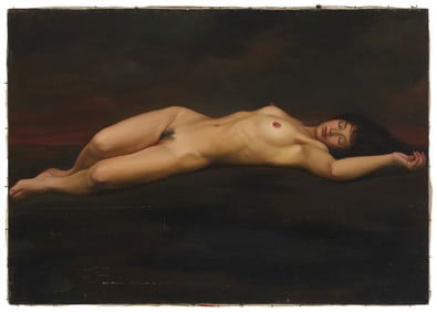 Jiang Tao (20th century), Reclining nude, 1989