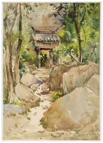 Liu Fenglan (b. 1944), "Cherry Dale in Western Mt," 1988