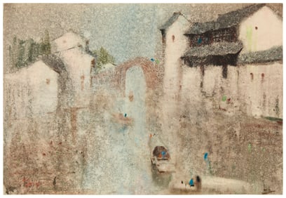 Ching Xiaosun (20th century), "Suzhou Rainstorm," 1989