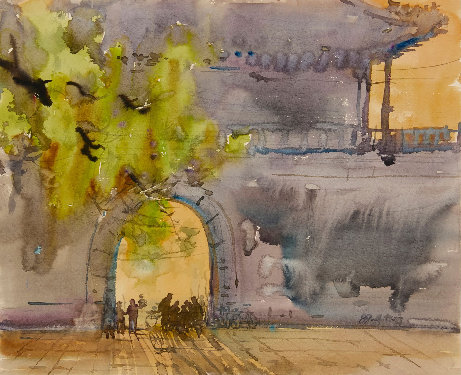 Shi Yifang (b. 1944), "North Gate," 1989 (1 of 6)