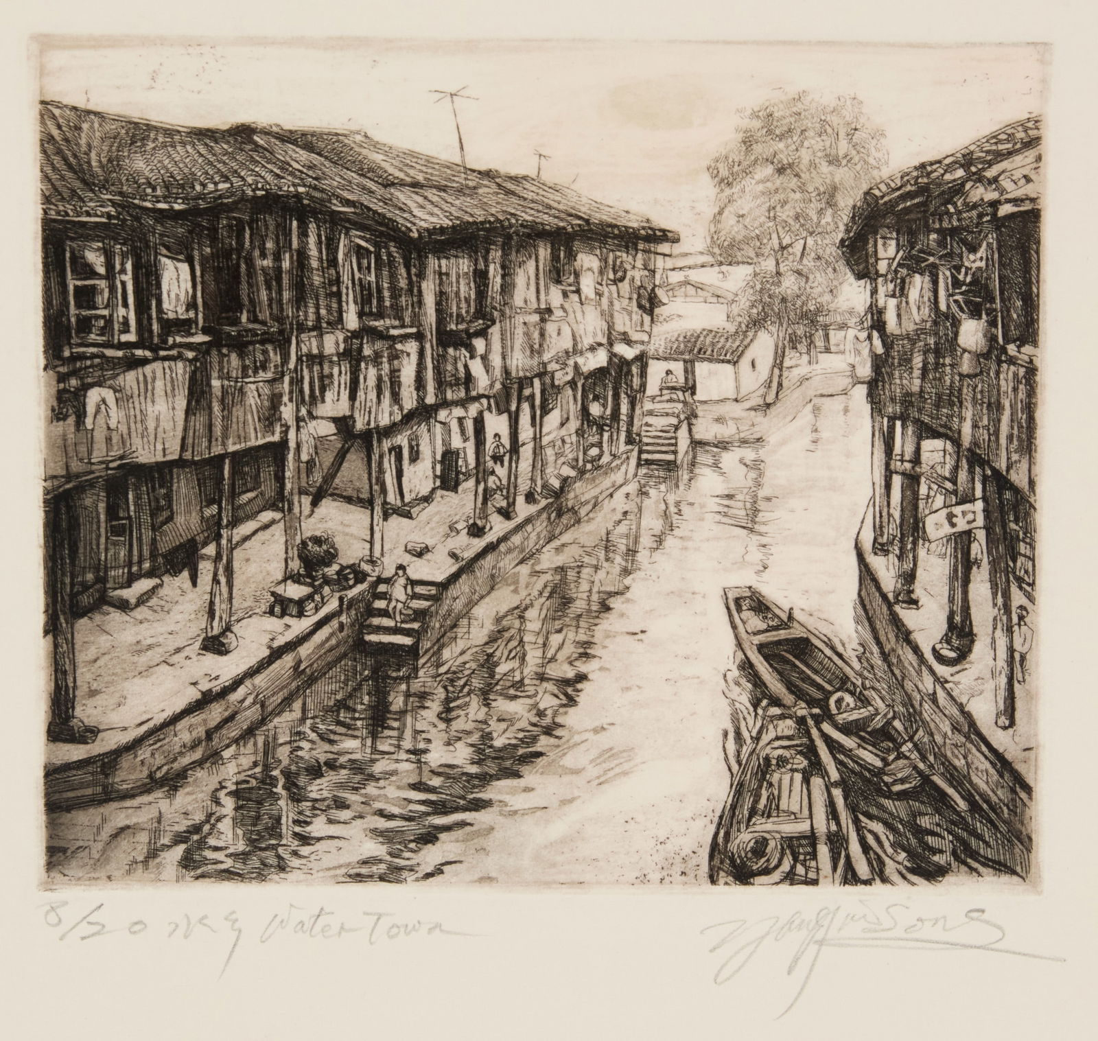 Yang Jinsong (b. 1955), "Water Town" (1 of 7)