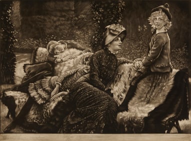 Jacques Joseph Tissot (1836-1902), "Le Banc de Jardin," 1883