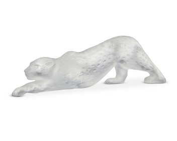 A Lalique glass 'Zeila Panther' figure