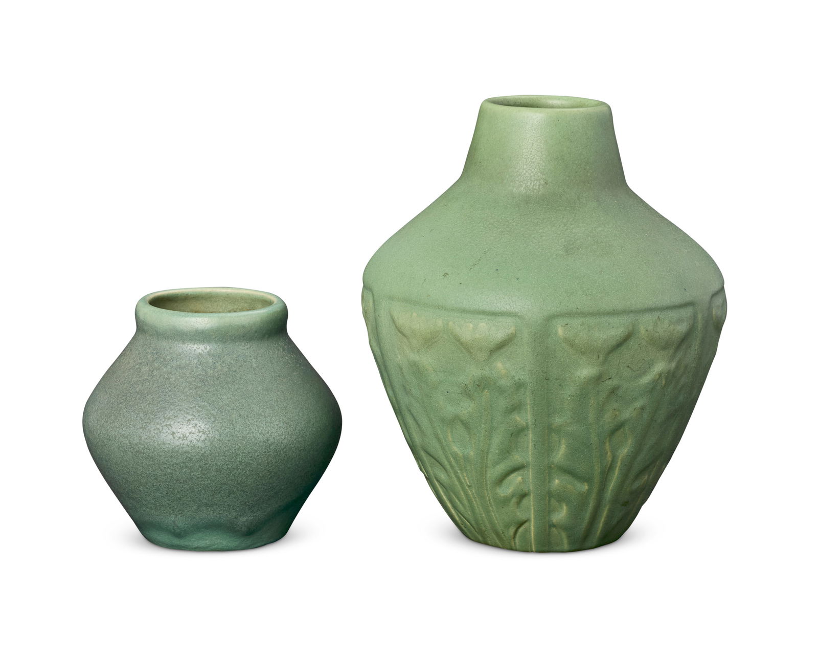 Two Van Briggle pottery vases (1 of 3)