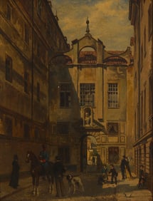 Otto von Ruppert (1841-1923), M¸nchen scene, possibly Wilhelmsbogen