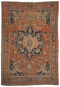 A Heriz rug