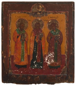 A Russian Icon, the Three Holy Hierarches