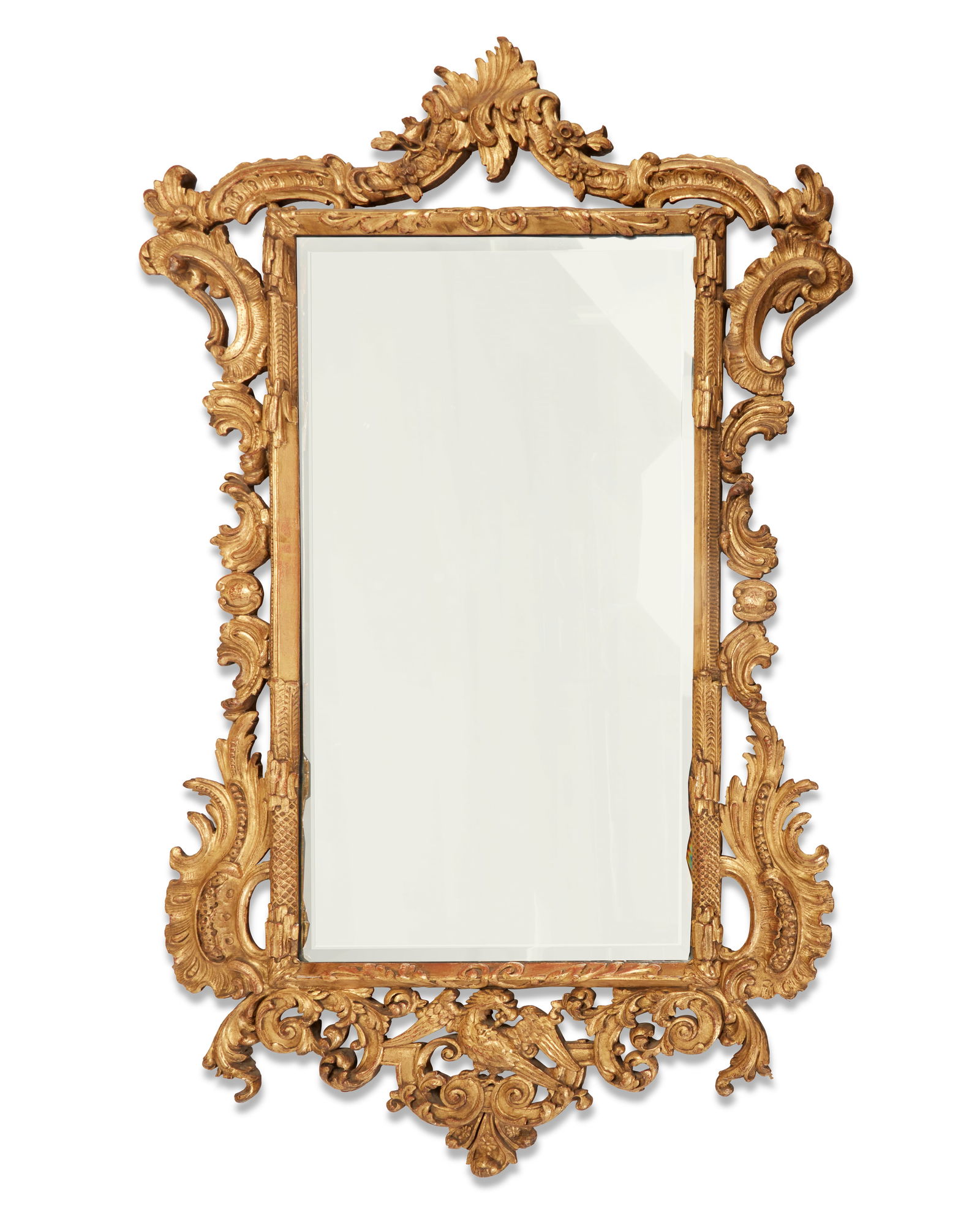 A Baroque-style giltwood mirror (1 of 3)