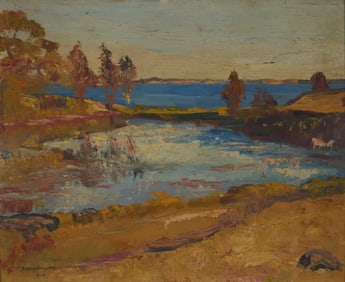 Abraham Jacob Bogdanove (1888-1946), Coastal view, 1910