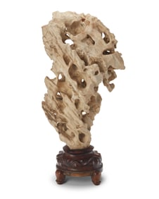 A Chinese Taihu scholar stone