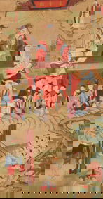 Kings of Hell torture scene, likely from the tradition of Water-Land Ritual Paintings, China, 17th