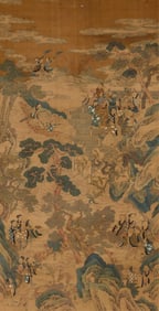 A Chinese 'kesi' silk tapestry hanging scroll