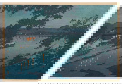 Hiroshi Yoshida (1876-1950), "Chikugo River," 1927