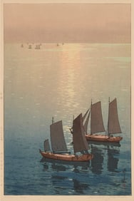 Hiroshi Yoshida (1876-1950), "Glittering Sea," from the "Inland Sea" series, 1926