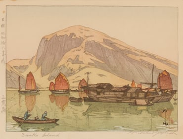 Hiroshi Yoshida (1876-1950), "Sanko Island," 1941