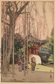 Hiroshi Yoshida (1876-1950), "The Cherry Tree in Kawagoe," from the "Eight Scenes of Cherry