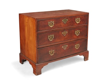 A George III-style mahogany chest