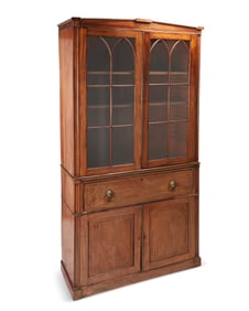 A Regency bookcase cabinet