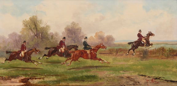 Robert Stone (1820-1870), Steeplechase scene
