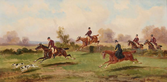 Robert Stone (1820-1870), Fox hunting scene