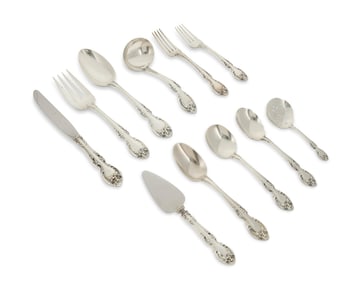 A Gorham sterling silver 'Melrose' flatware service