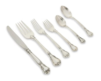A Gorham sterling silver 'Chantilly' partial flatware service
