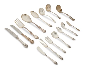 A Reed & Barton sterling silver 'Fragrance' flatware service