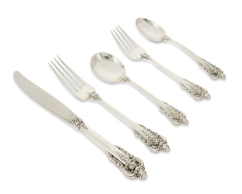 A Wallace sterling silver 'Grand Baroque' flatware service