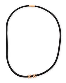 An 18K Gold and Diamond Necklace- Check Metal