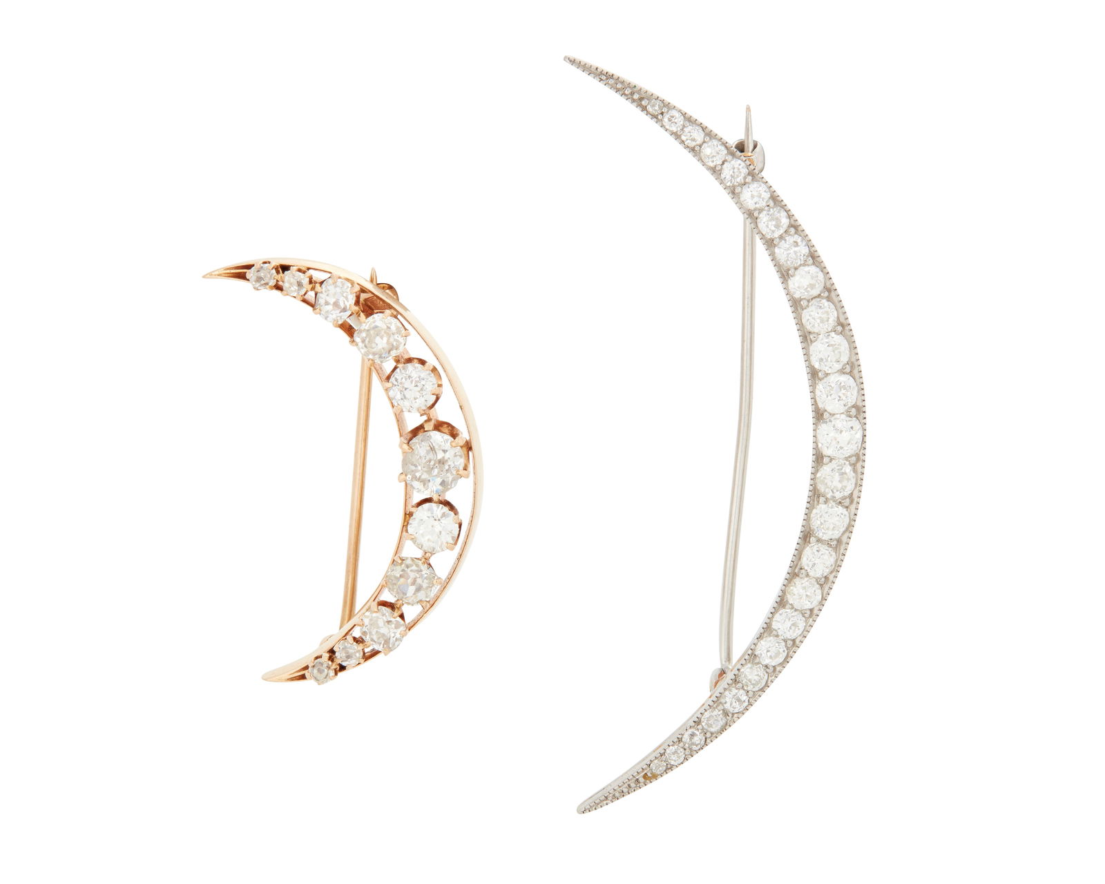 Two Antique Gold, Platinum and Diamond Brooches including Black Starr & Frost (1 of 2)