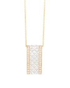 A 14K Bi-Color Gold and Diamond Necklace