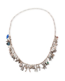 A Sterling Silver Charm Necklace