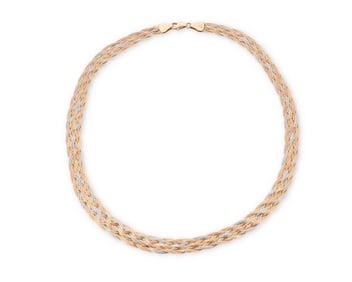 A 14K Tri-Color Gold Necklace